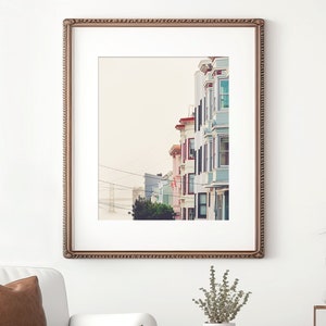 San Francisco Photography Print - Unframed, Bay Bridge Art, Pastel Travel Print, San Francisco Architectural, California Photo, Bay Area