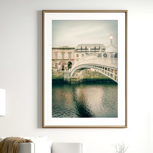 Ireland Print Dublin Ireland Art Ha'penny Bridge Dublin Travel Poster Dublin Artwork Architectural Print Irish Decor Ireland Gift image 4