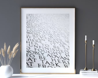 Washington DC Photography - Unframed | Lincoln Memorial, Gettysburg Address, Black and White DC, Abstract America | Pick Your Size