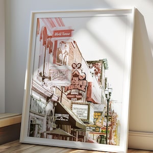 Nashville Art, Nashville Photography - Unframed, Neon Sign Print, Downtown Nashville, Country Music Art, Travel Print | Many Sizes