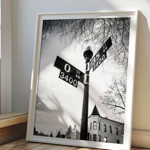 Washington DC Art, Georgetown Photography - Unframed, GU, Georgetown University, O Street, Wall Decor, Urban Wall Art | Pick Your Size