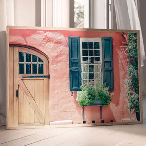 Charleston Wall Art, Pink Charleston Photography Print - Unframed | Charleston Home Decor, Southern Home Artwork | Many Sizes
