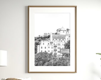 Chateau Marmont Print, Los Angeles Photography Art Sunset Strip LA Architectural Art Chateau Marmont Art Vintage Motel Urban Wall Decor