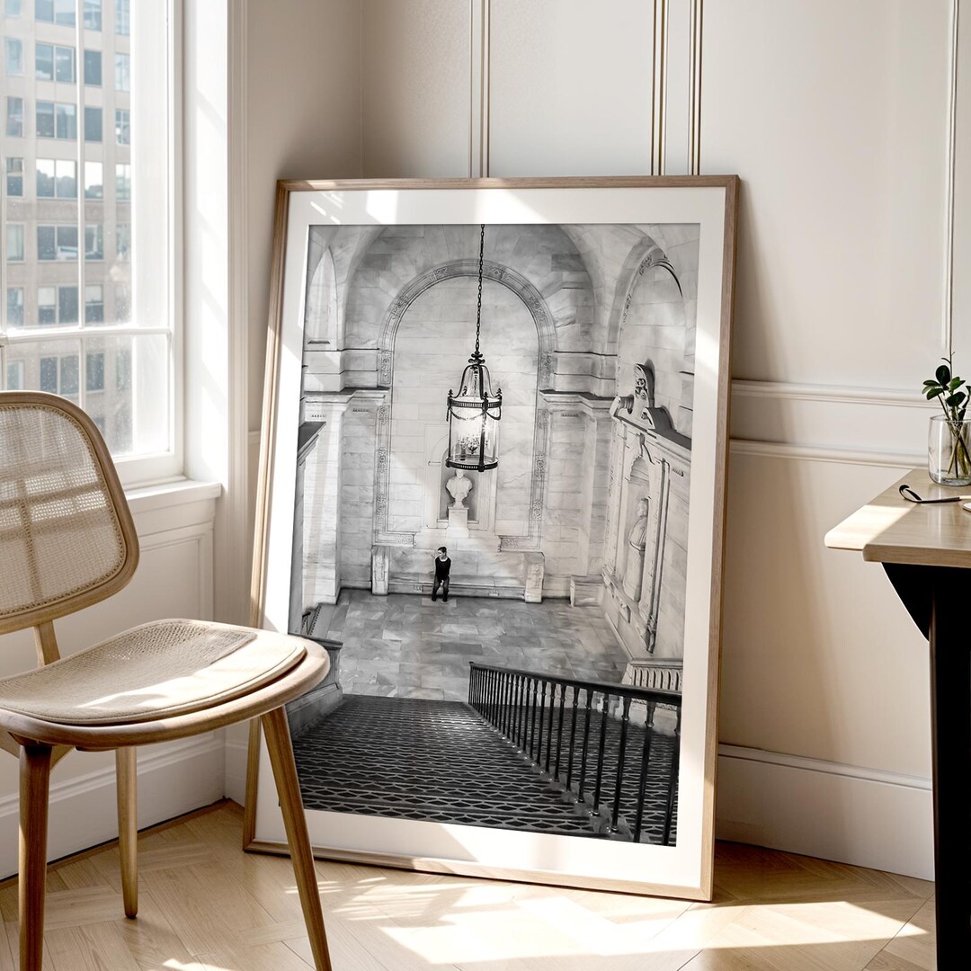 New York City Print Bookish Wall Art Black and White NYC Street ...
