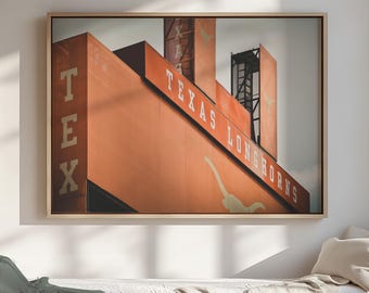 UT Austin Print: University of Texas Longhorns Stadium, Austin Texas Photography Poster