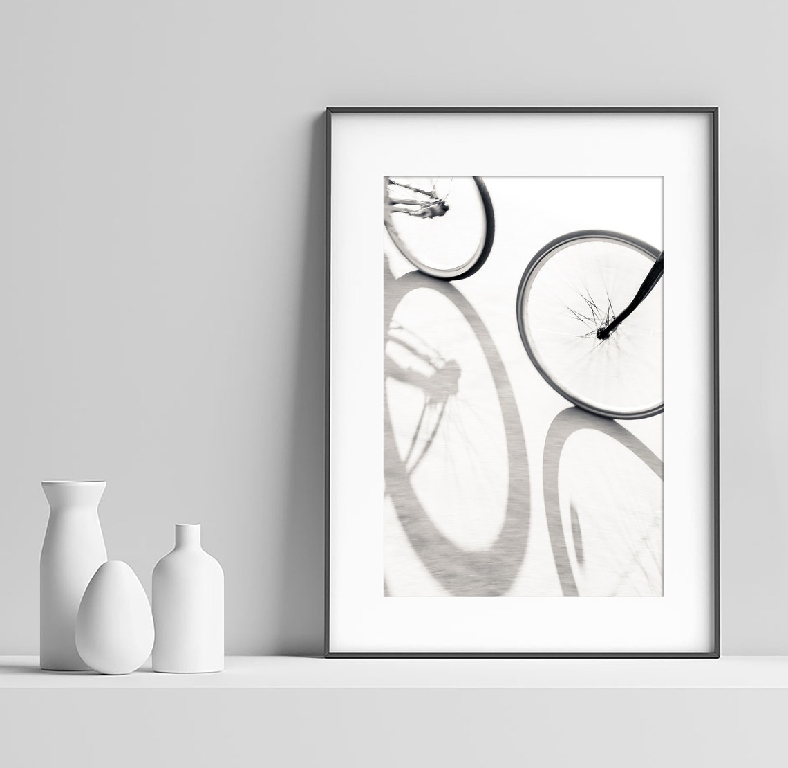 Bicycle Art Black and White Photography Abstract Bike Print - Etsy