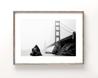San Francisco Art | Photography - Unframed | Golden Gate Bridge Print, San Francisco Bay Decor | Pick Your Size