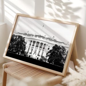 White House Photography, Washington DC Art - unframed, DC Wall Decor, White House Print, Washington Skyline | Many Sizes