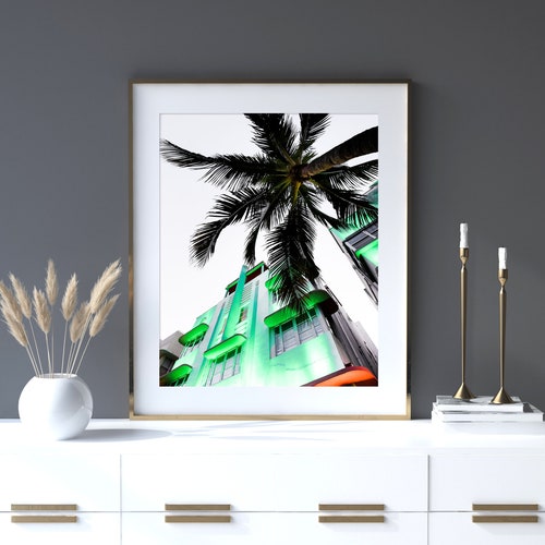 Miami Wall Art South Beach Print Art Deco Photography Miami Etsy