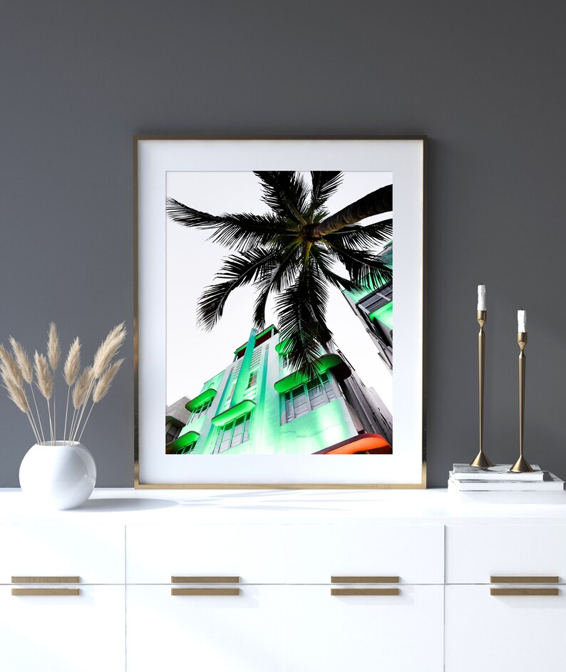 Miami Wall Art South Beach Print Art Deco Photography Miami Etsy