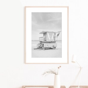 Miami Photography, Beach Art, Surf Decor, Lifeguard Stand, South Beach Print, Miami Beach Art,Pastel Print,Blue Wall Decor, Life's a Beach image 6