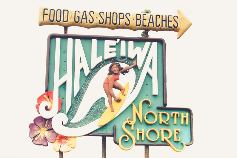 Hawaii Wall Art / Photography Print Unframed / Haleiwa North Etsy