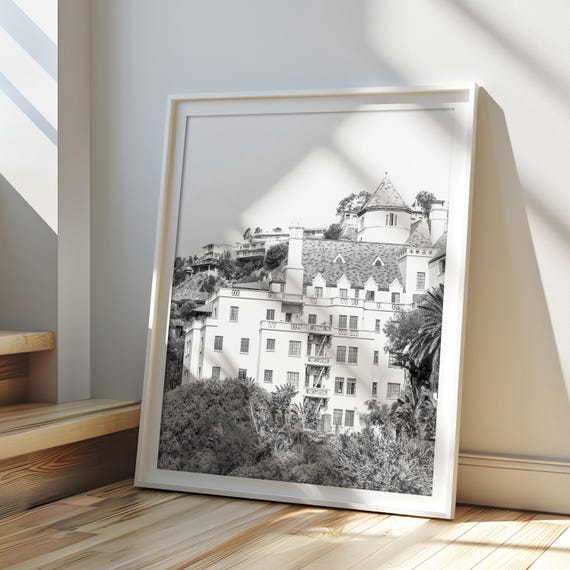 Chateau Marmont Print, Los Angeles Photography Art Sunset Strip LA Architectural Art Chateau Marmont Art Vintage Motel Urban Wall Decor