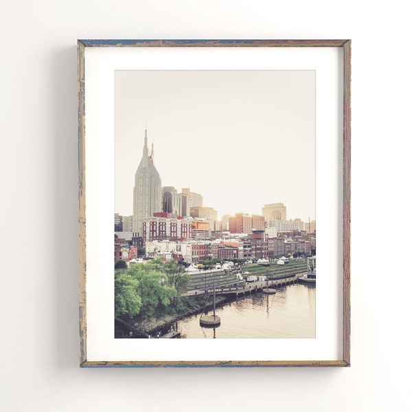 Nashville Skyline Wall Art Etsy