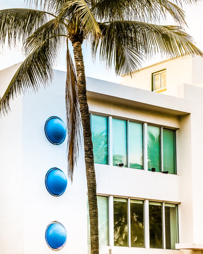 Miami Wall Art Print Set of 3 Art Deco Wall Art South Beach Etsy UK