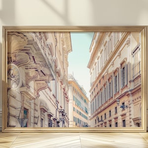 Italy Print Rome Print Italy Wall Art Pastel Wall Art Rome Photography Aesthetic Wall Art European Print Architectural Pink Italian Gift