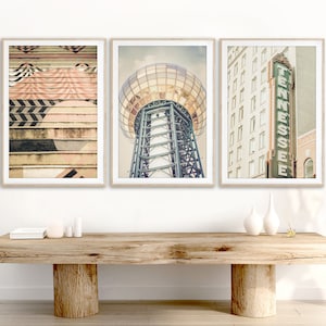 Knoxville Wall Art, Set of 3 Photo Prints, University of Tennessee Decor, Knoxville Photography, Sunsphere, Tennessee Theater Sign