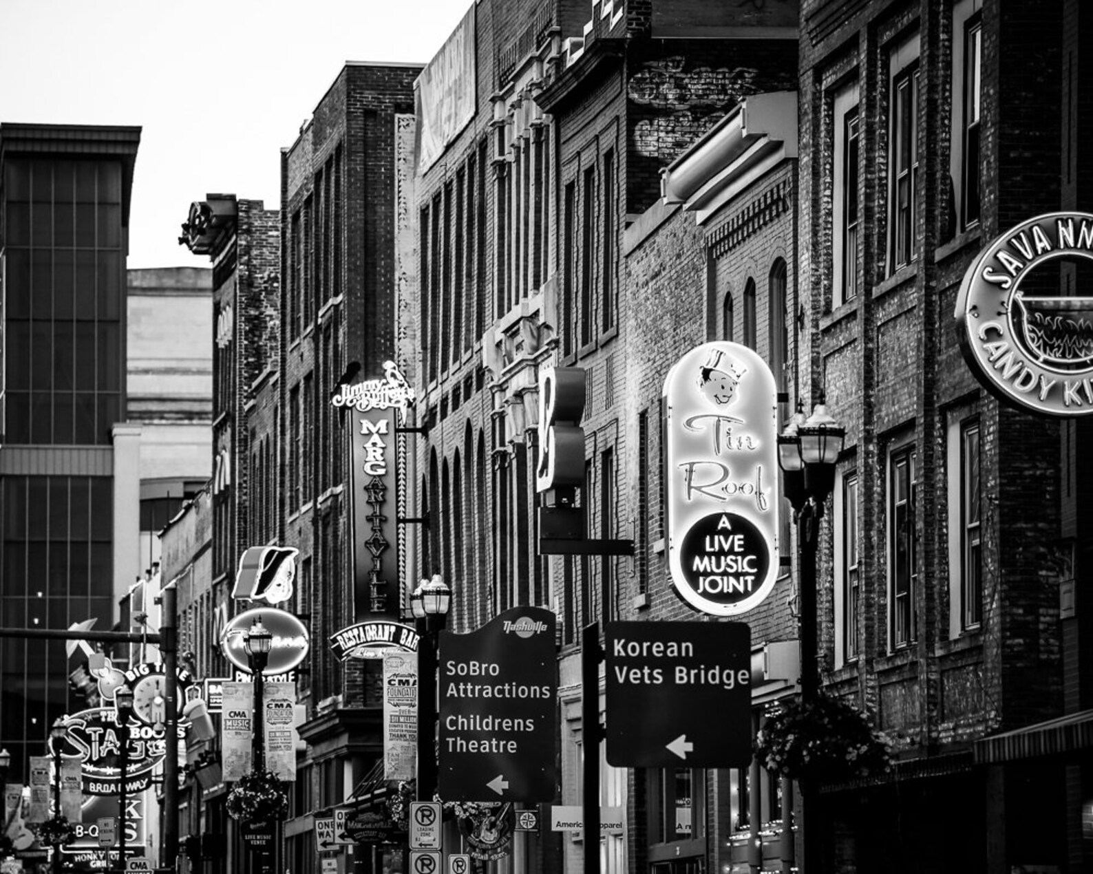 Nashville Art Photography Featuring Broadway and Downtown Etsy