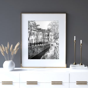 Washington DC Photography Unframed, Georgetown Landscape Wall Decor, DC Wall Art, Canal Print, Architectural DC Pick Your Size image 1