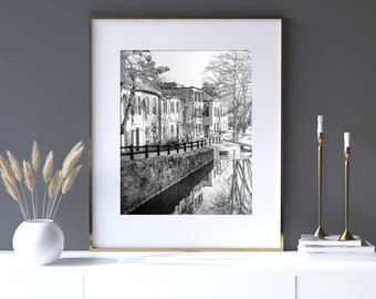 Washington DC Photography - Unframed, Georgetown Landscape Wall Decor, DC Wall Art, Canal Print, Architectural DC | Pick Your Size