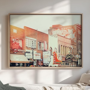Nashville Photography, Nashville Art, Neon Sign Print, Downtown Nashville, Country Music Art, Broadway Print | Many Sizes