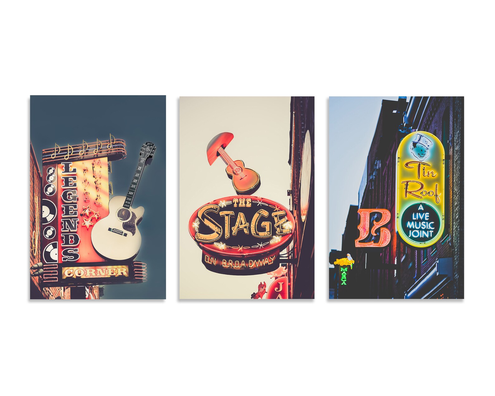 Nashville Set of 3 Nashville Prints Nashville Sign Etsy