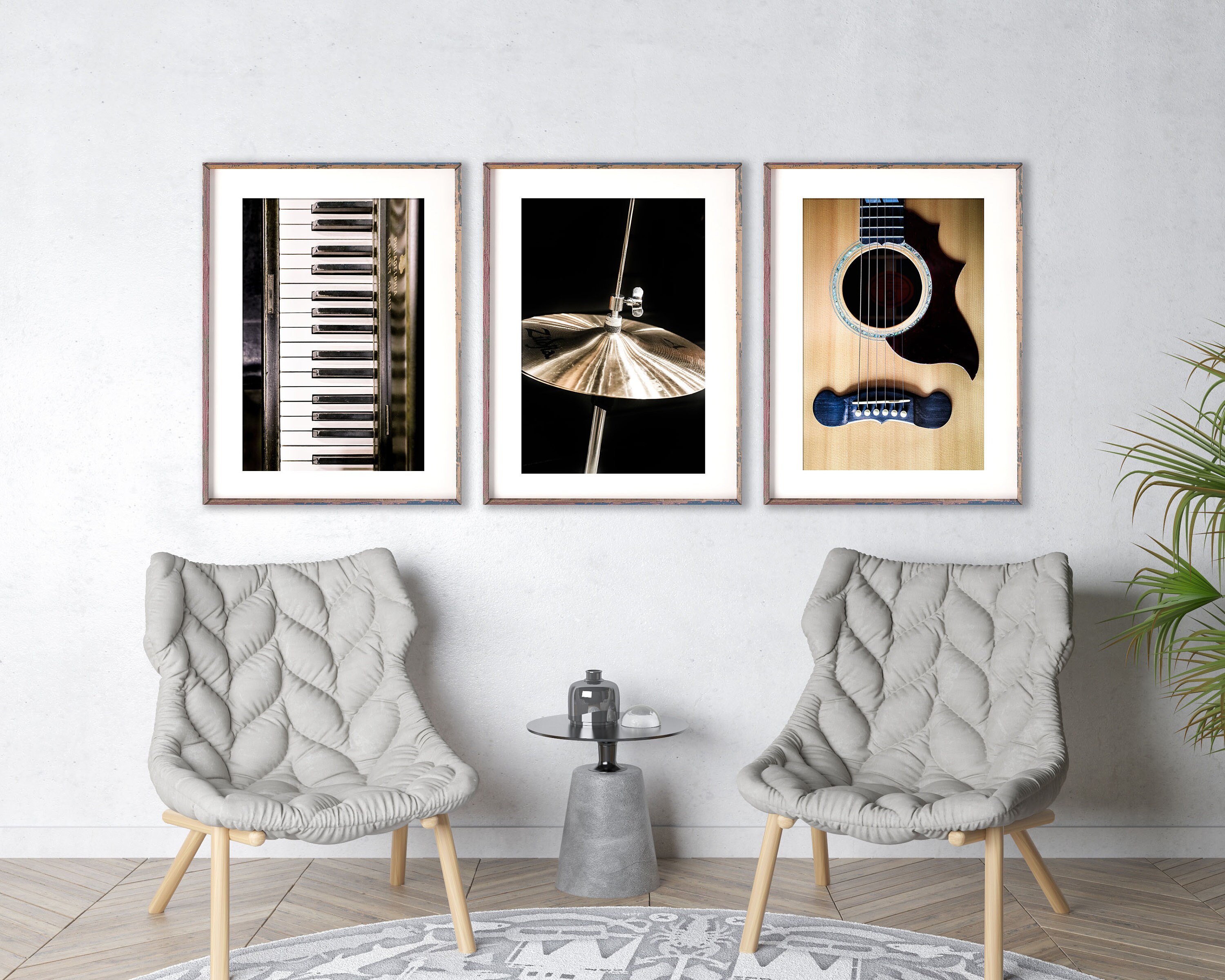 Music Art Set of 3 Music Prints Black and White Photography Etsy UK