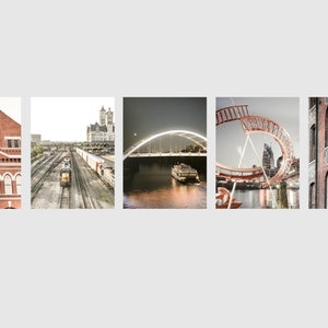 Nashville Photography, Set of 5, Nashville Print Set, Nashville Sign, Downtown Nashville, Gift for Nashville Home, Travel Art