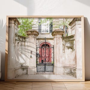 Charleston Wall Art, Gates of Charleston Photography Print - Unframed | Pink Wall Art, Southern Home Decor, Terra Cotta | Many Sizes