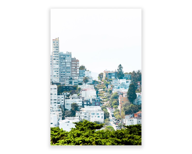 San Francisco Wall Art Lombard Street Photography Print Pick Etsy