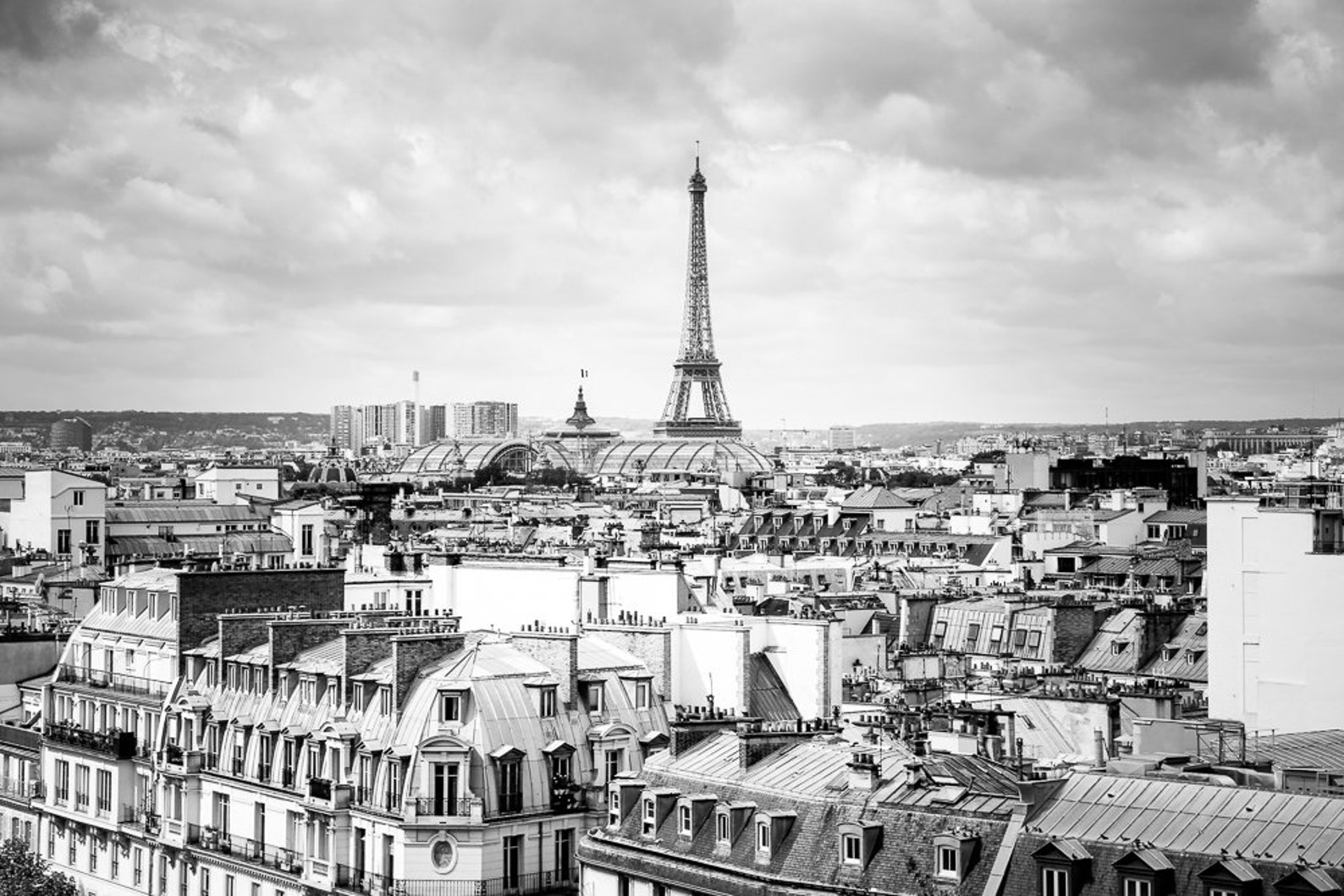 Paris Photography Print Rooftops of Paris Paris Skyline Etsy