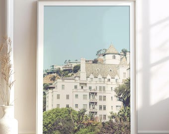 Chateau Marmont Print, Los Angeles Photography Art, Sunset Strip, LA Architectural Art, Vintage Motel, Urban Wall Decor, Pick Your Size