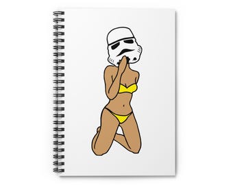 Stormtrooper Babe, Spiralblock, Notizbuch - Liniert