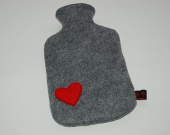 hot water bottle heart