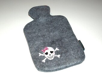 Hot water bottle Skull 2 liters