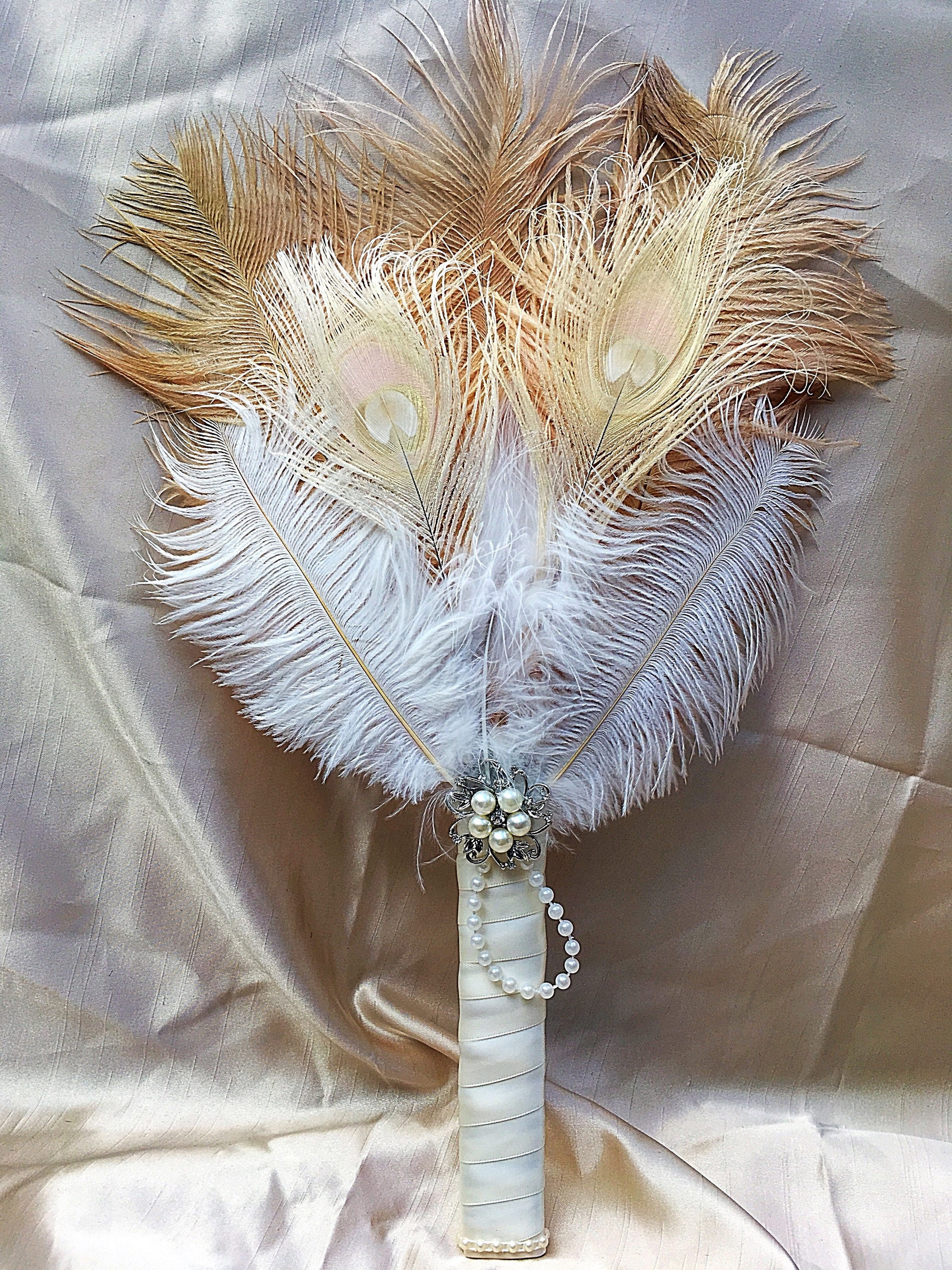 ivory ostrich feathers