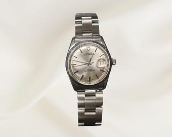 Tudor Prince Oysterdate 34mm Stainless Steel Watch • Fine Vintage Luxury Timepiece