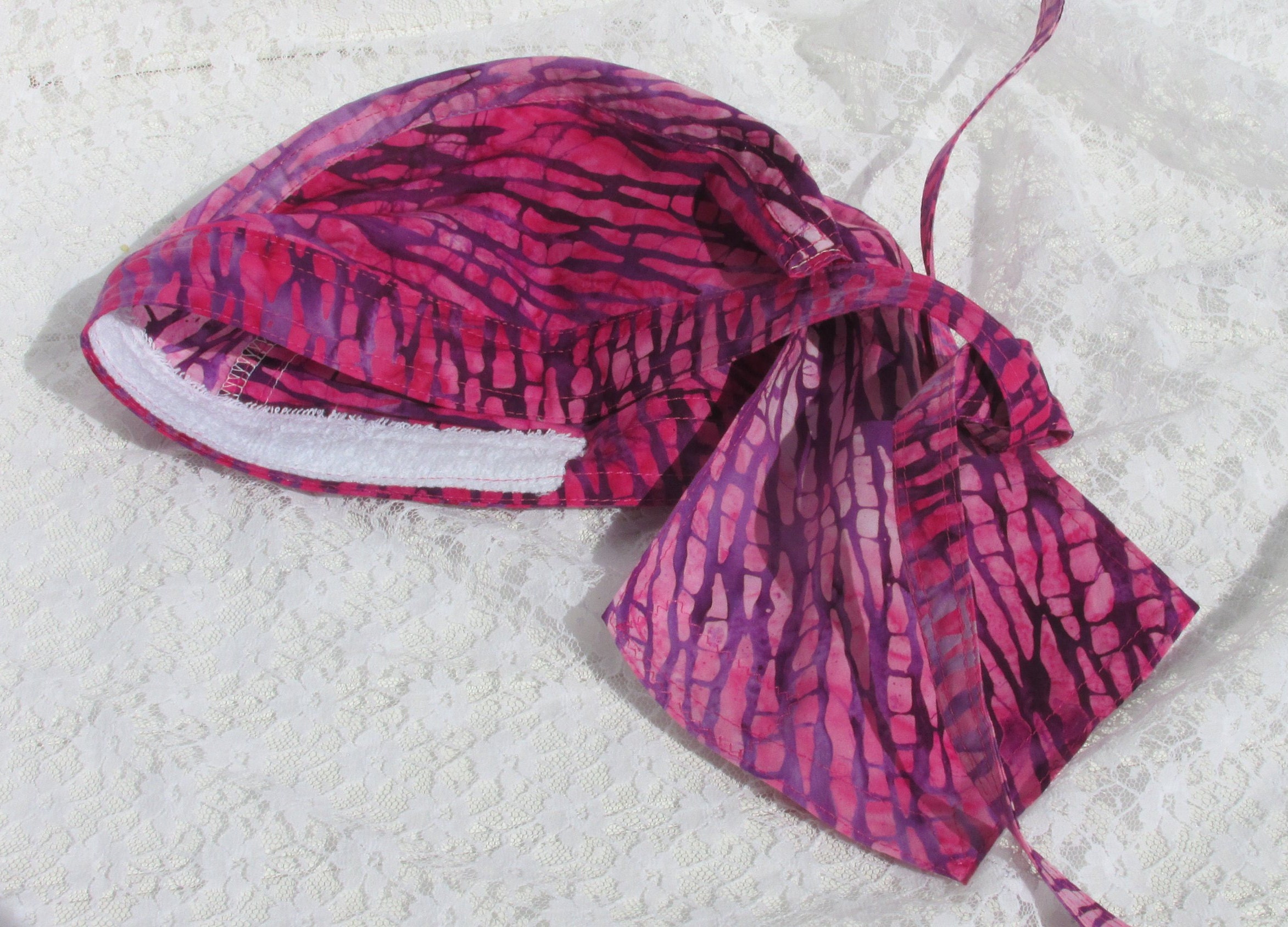 Women's Skull Cap Pink Skull Cap Doo Rag Chemo Hat Etsy UK