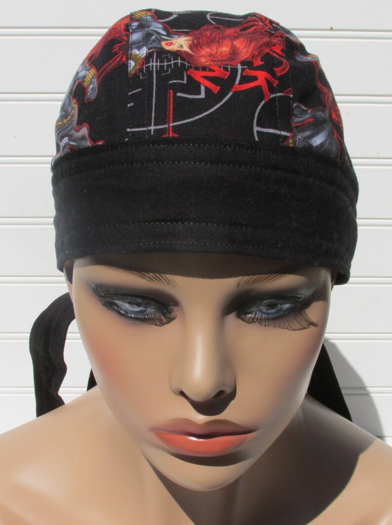 doo rag cancer hat chemo headwear chef's hat cotton ...