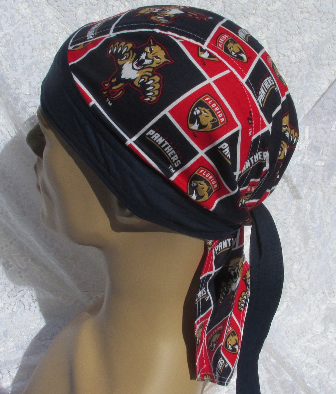 Sports Skull Cap, Doo Rag, Chemo Hat, Scrub Hat, Chef's Hat With a