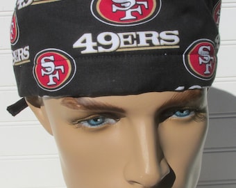 San Francisco 49ers Scrub Hat Chemo Hat 