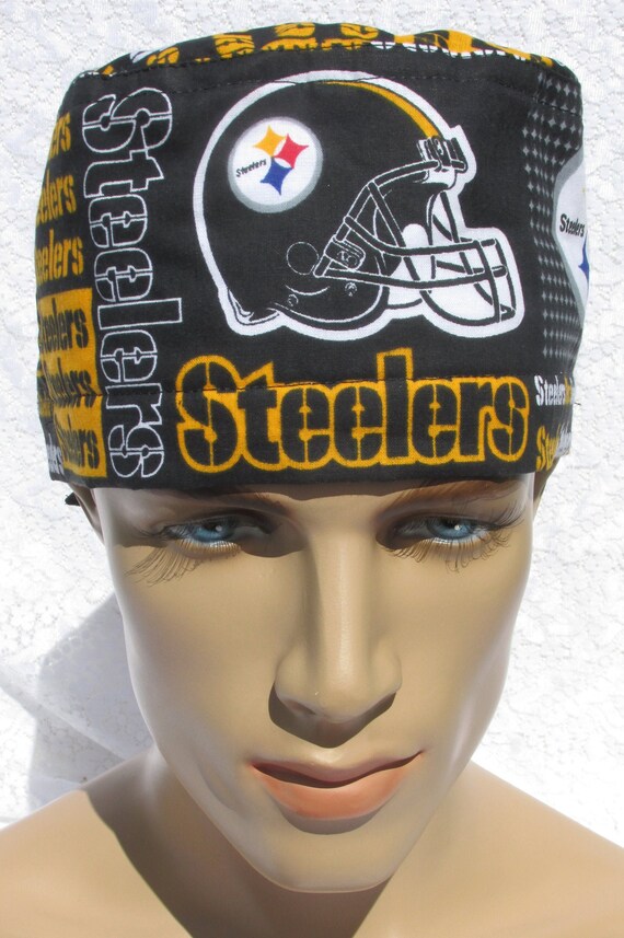Steelers Scrub Hat Chemo Hat Cancer Hat 