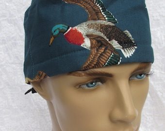 DUCK DYNASTY Skull Cap Surgical Scrub Hat Chefs Hat M57 DUCK DYNASTY Skull Cap Surgical Scrub Hat Chefs Hat M57