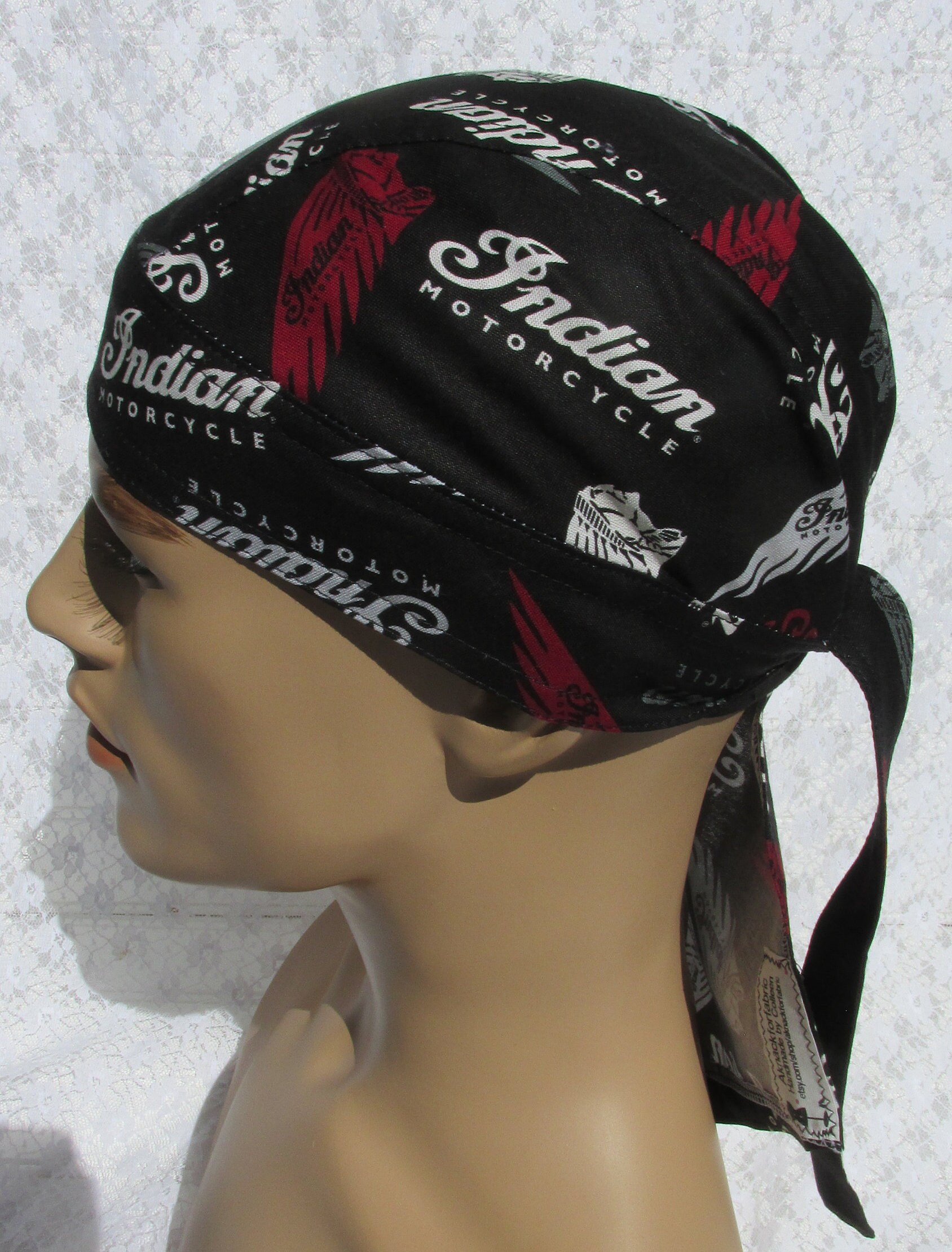 Indian Motorcycle Skull Cap Doo Rag 