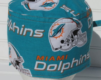 Miami Dolphins Surgical Scrub Hat Chemo 