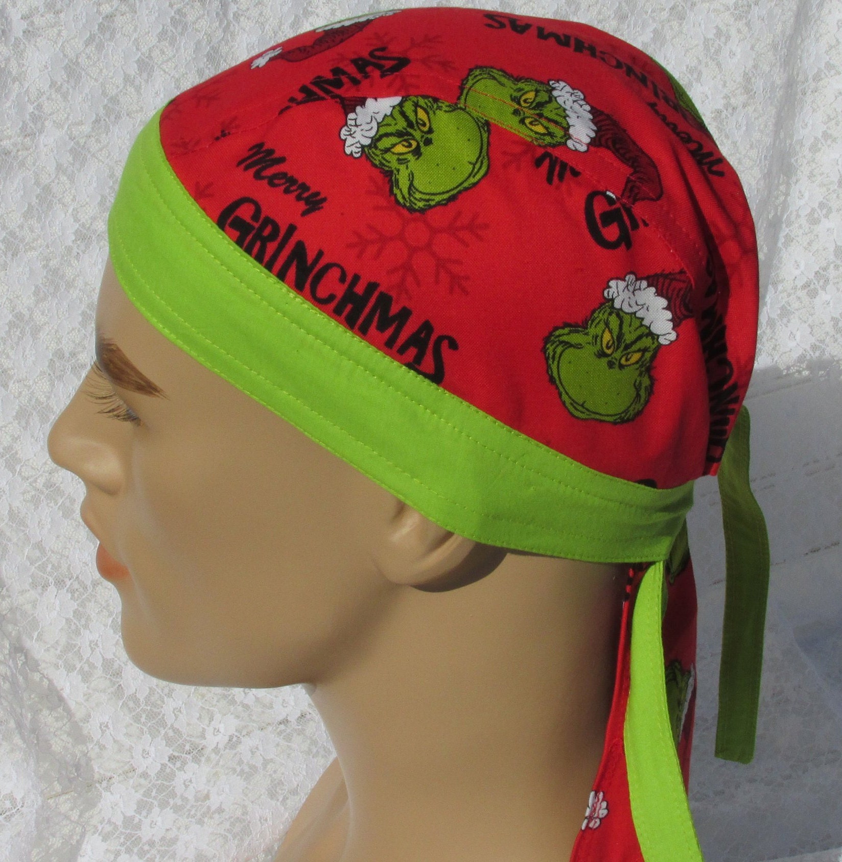 Yin Yang Durag Doo Rag Motorcycle Skull Cap Headwrap Biker Fun 