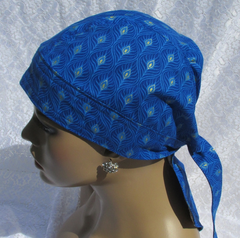 cancer hat cotton terry cloth sweat band Handmade in the USA. doo rag chemo cap chemo headwear Women/'s skull cap