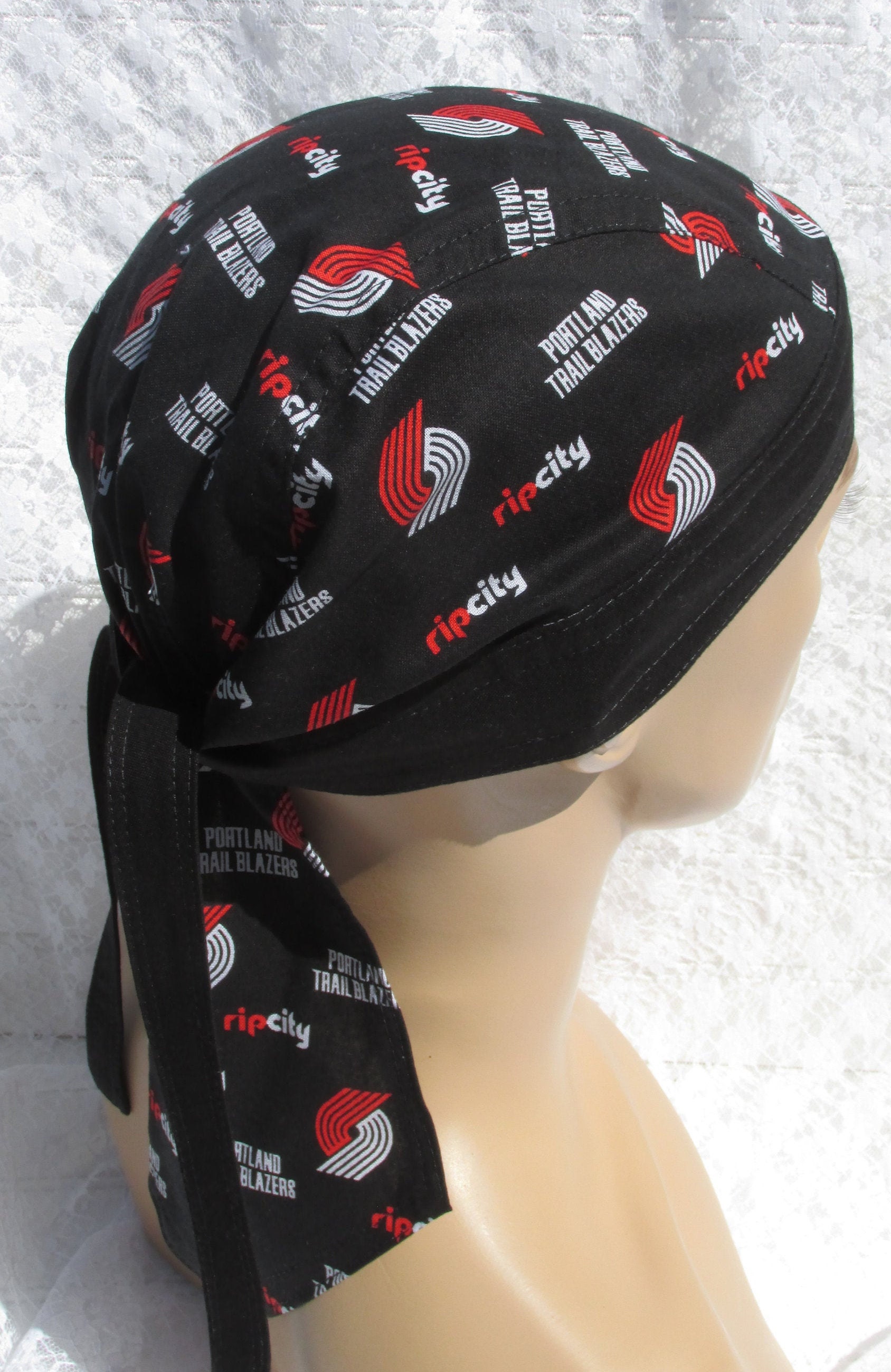 Sports Skull Cap Doo Rag Chemo Hat Chef's Hat With a Etsy UK