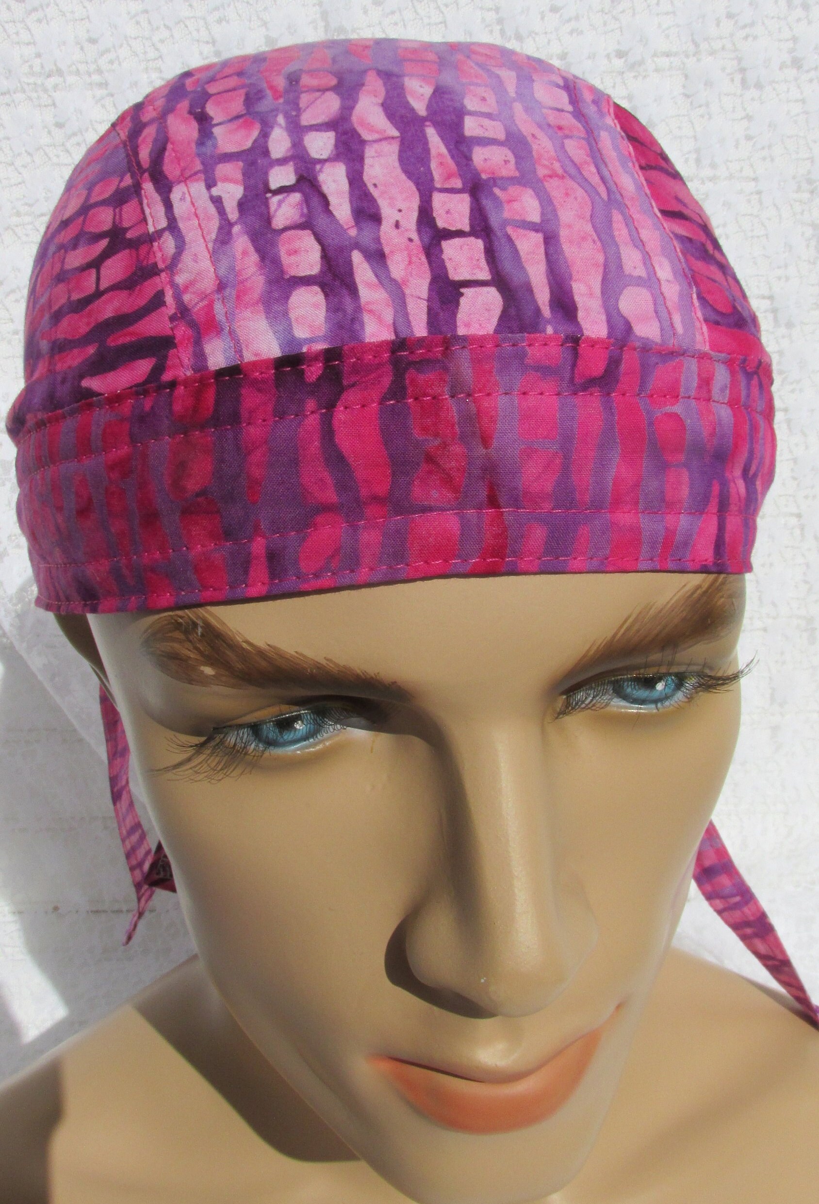 Women's Skull Cap Pink Skull Cap Doo Rag Chemo Hat Etsy UK