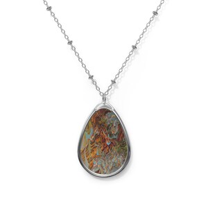 Oval Necklace - &quot;Neutron Dance&quot;